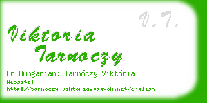viktoria tarnoczy business card